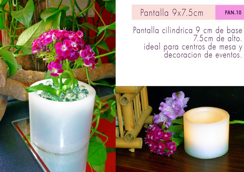 Pantalla de cera con tea light para centros de mesa y decoracion de boda y eventos sociales