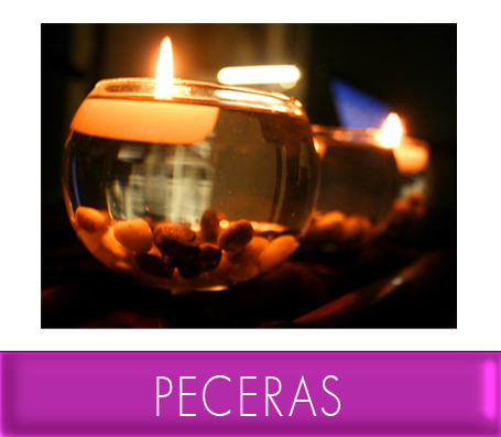 PECERAS CON VELAS