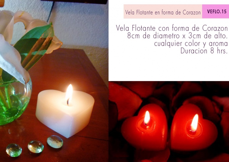 velas flotantes para alberca o lago 