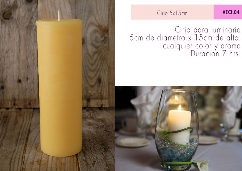 Cirios y velas para boda aluzza