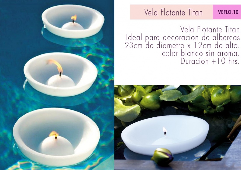 velas flotantes para centros de mesa o decoración de eventos