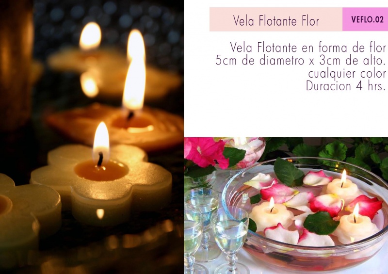 velas flotantes para centros de mesa o decoración de eventos