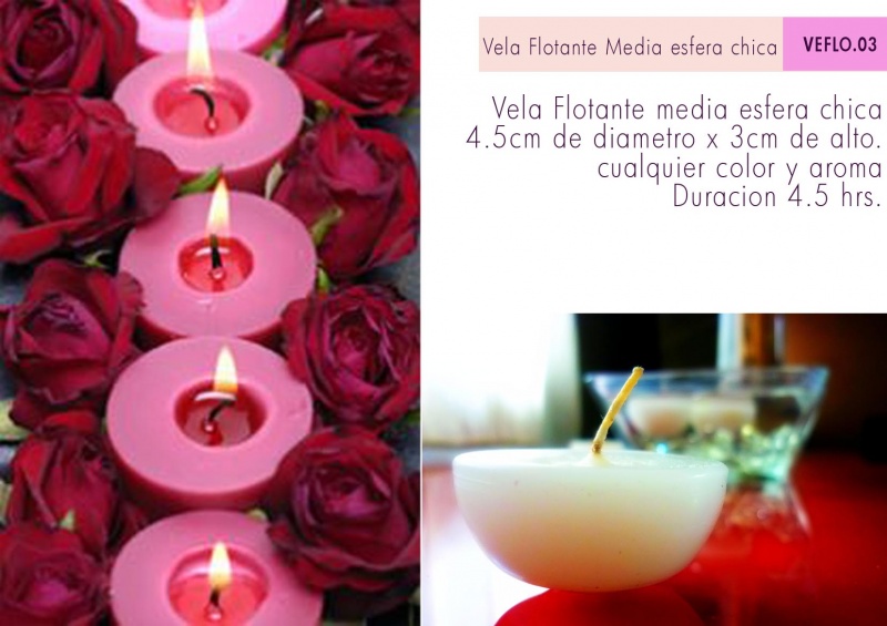 velas flotantes para centros de mesa o decoración de eventos